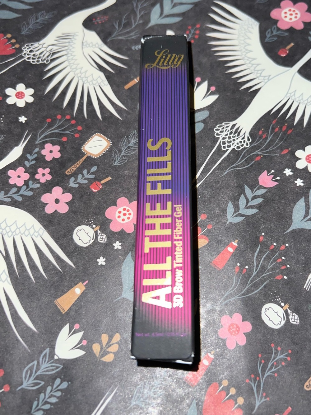 Lilly Lashes All The Fills Brow Tinted Fiber Gel - Medium Brown shade